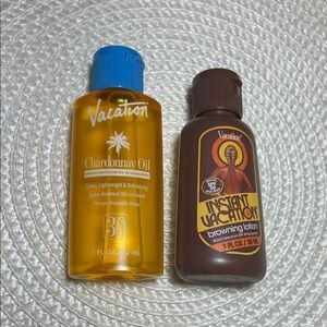 Vacation Chardonnay Oil SPF 30 & Instant Vacation browning lotion 1oz